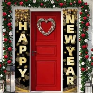 New in Packages Happy New Year Indoor Outdoor Decoration Banners - Adorable!
